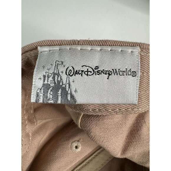 Disney Parks Embroidered Mickey Mouse Blue Icon Hat Cap Khaki Beige Adjustable - Picture 6 of 16